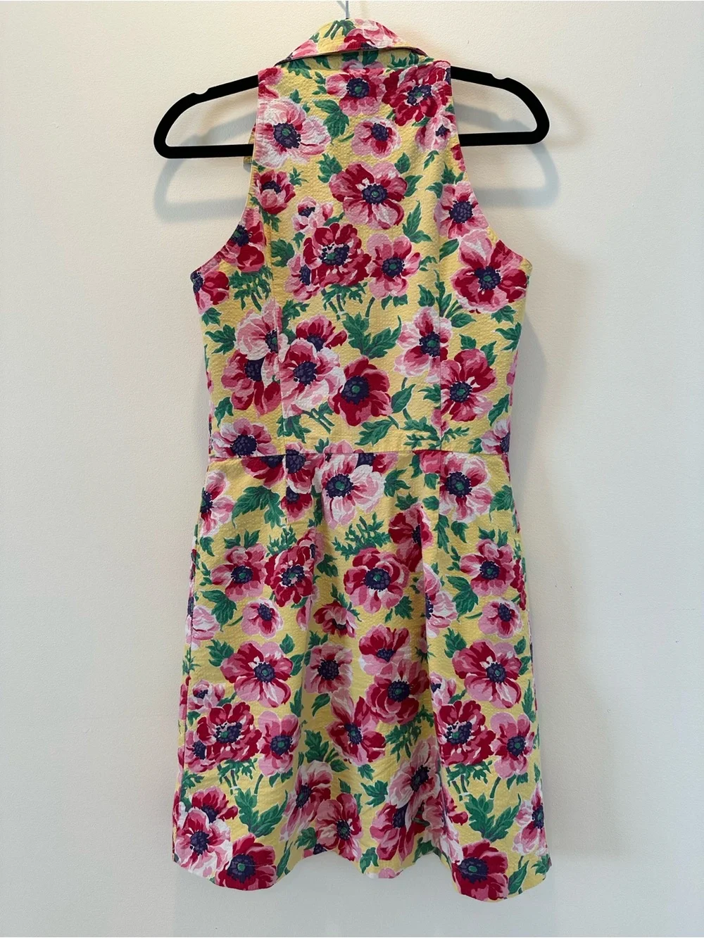Ralph Lauren Yellow Floral Sleeveless Shirt Dress - Picture 5 of 7